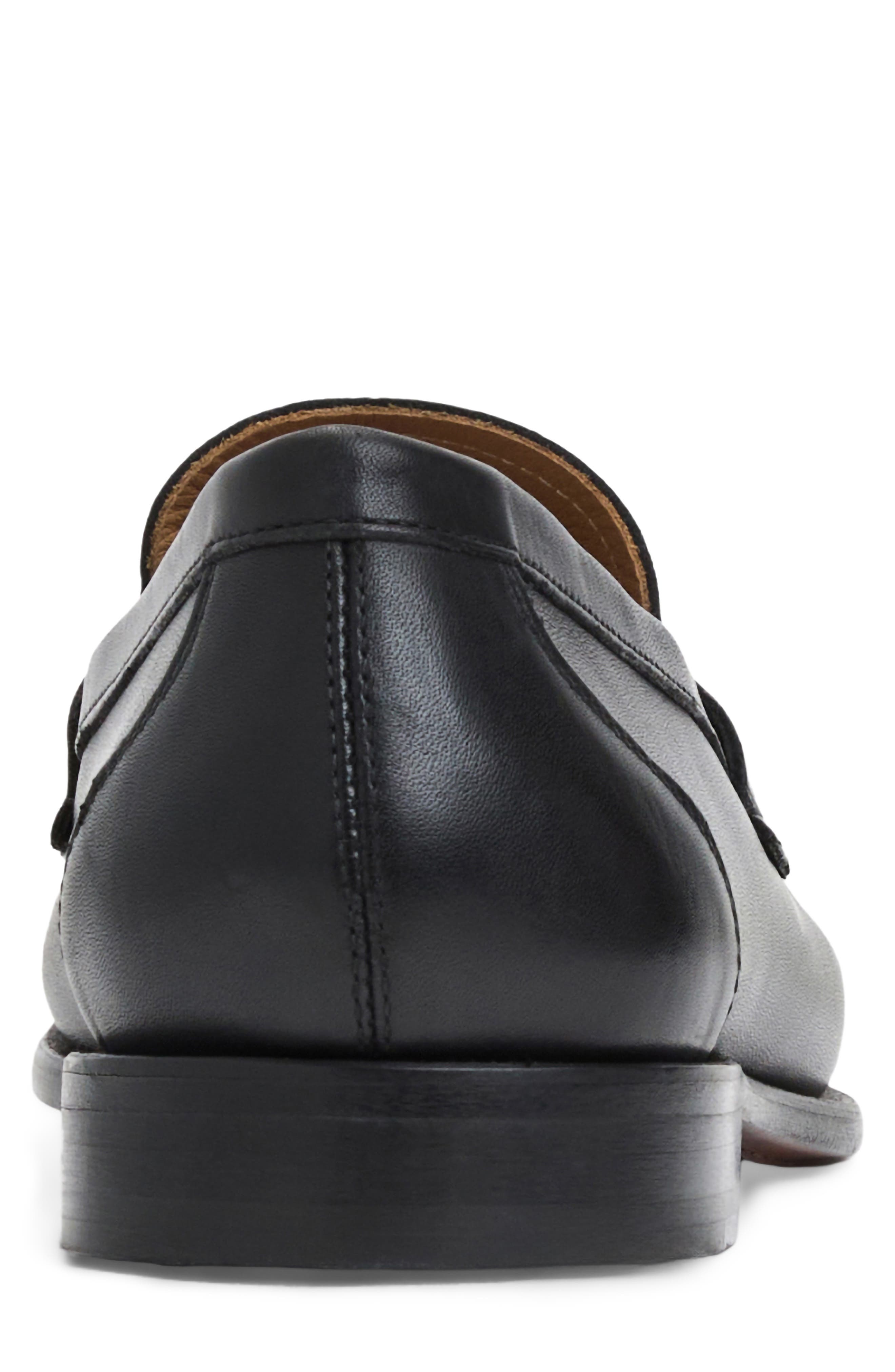 Bruno Magli Lombardo Wrapped Moc Toe Penny Loafer, Alternate, color, 