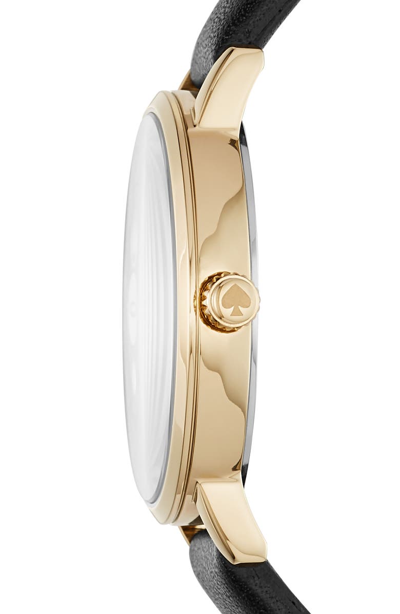Kate Spade New York metro scallop leather strap watch, 34mm, Alternate, color,