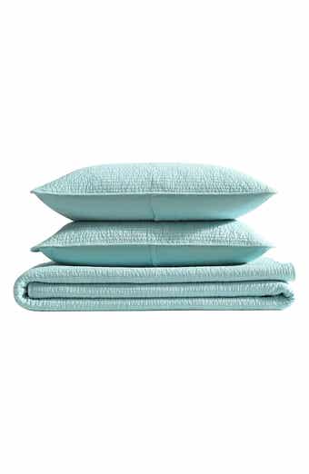 Nautica Seashore Stitch Cotton Quilt Set