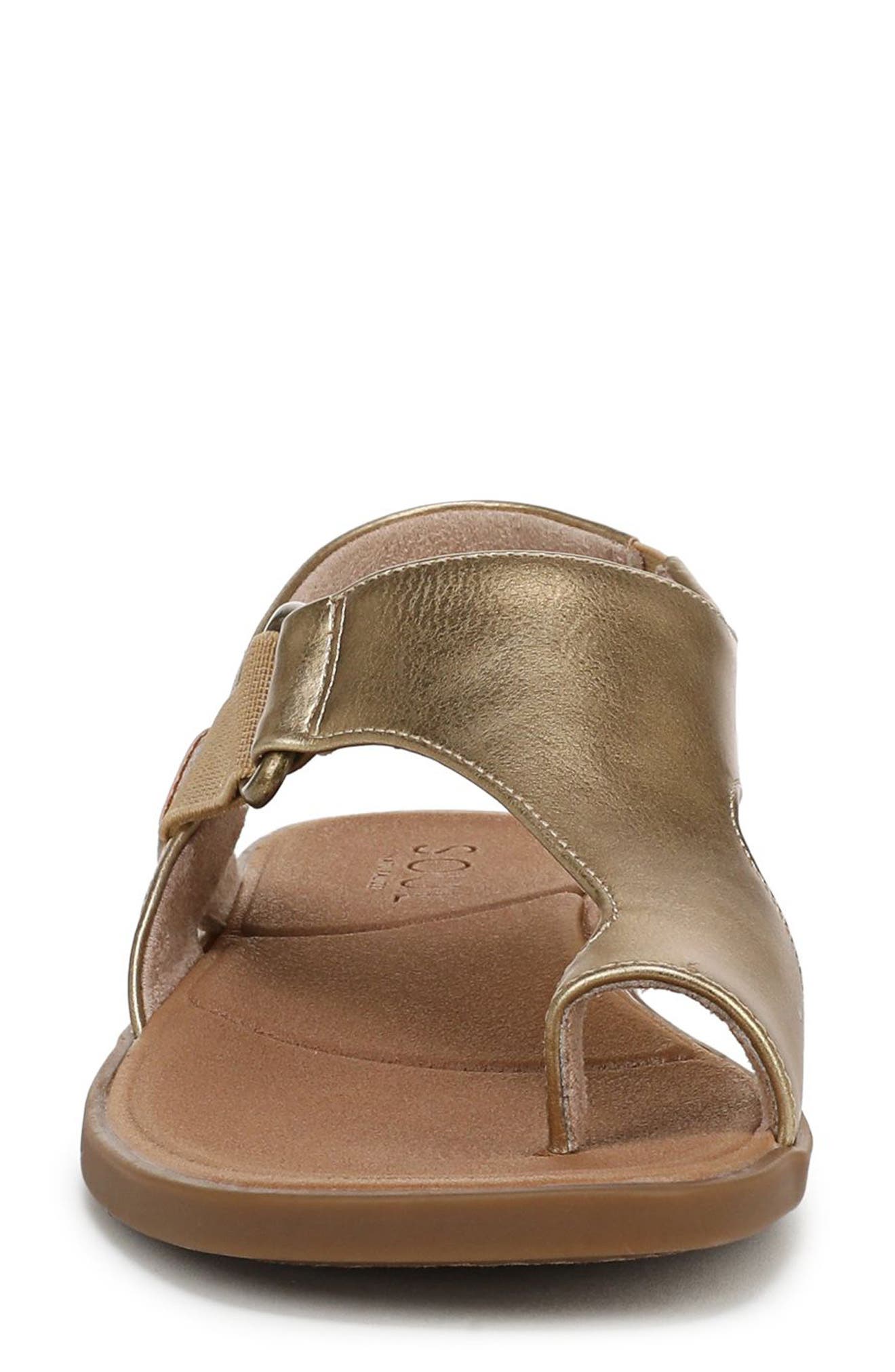 Freya Sandal, Alternate, color, DARK GOLD FAUX LEATHER