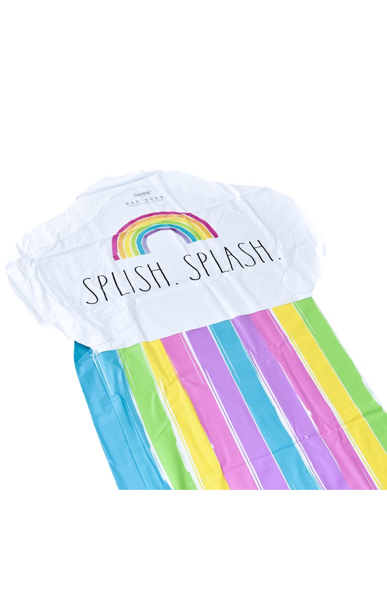 Rae Dunn Splish Splash Rainbow Slide & Ride 16 Foot Water Slide Sprinkler, Alternate, color, Multicolored