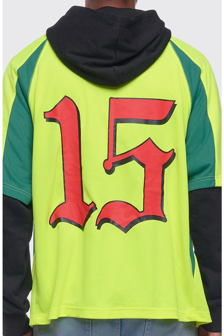 Victory Jersey Layered Hoodie, Alternate, color, VOLT