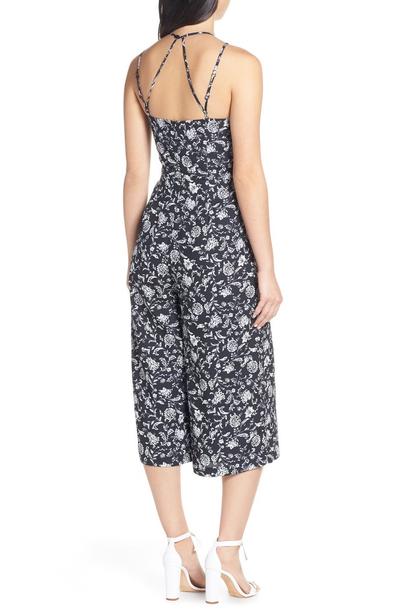 Adelyn Rae Hunter Culotte Jumpsuit, Alternate, color, 