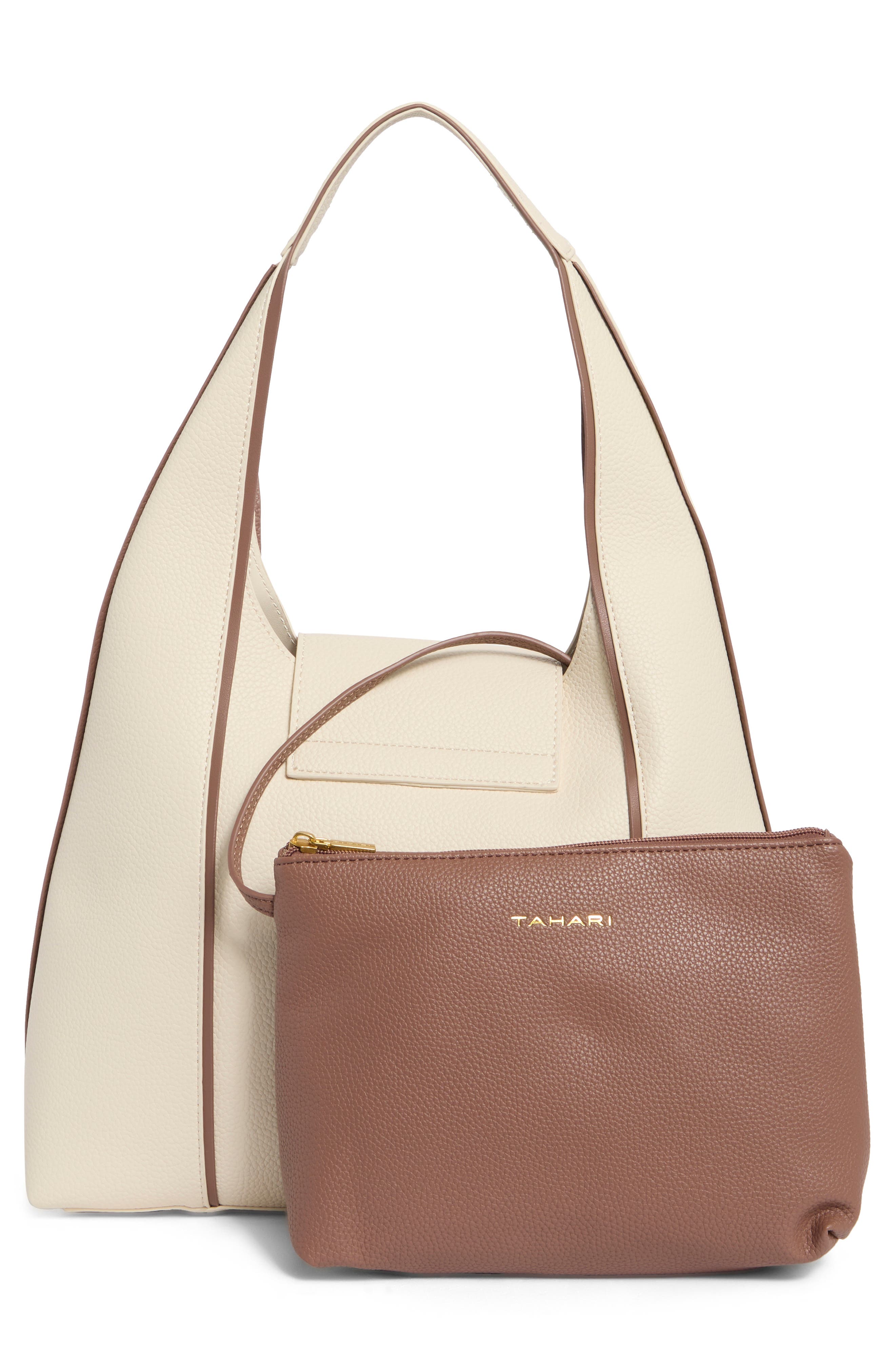 Alesia Faux Leather Hobo Bag, Alternate, color, EGGSHELL