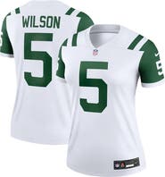 Nike Women's Nike Garrett Wilson Classic Alternate White New York Jets Alternate Legend Player Performance Top