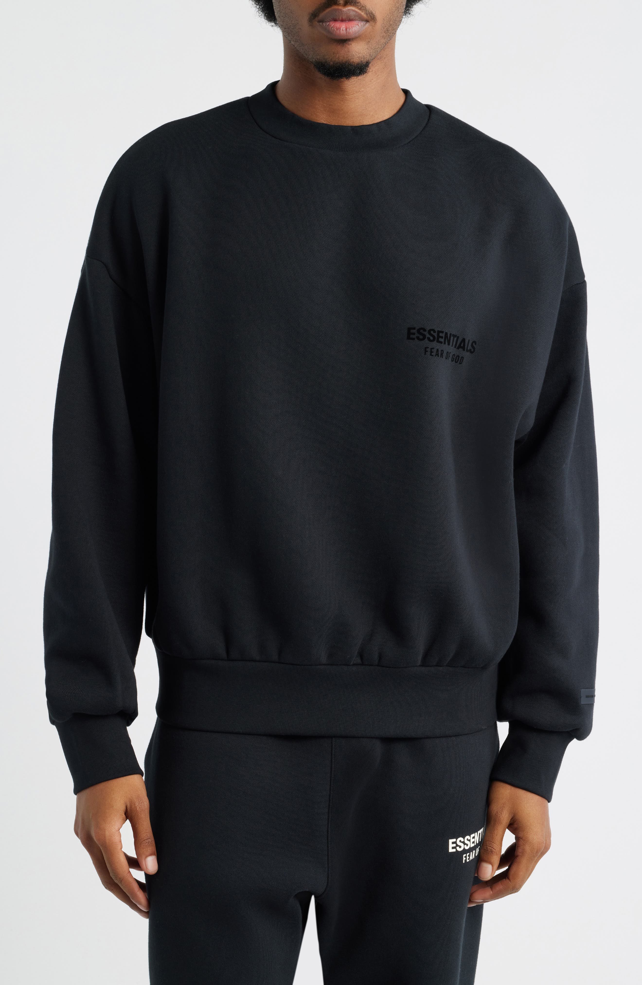 fear of god essentials sweat shorts Fear of God ESSENTIALS Black