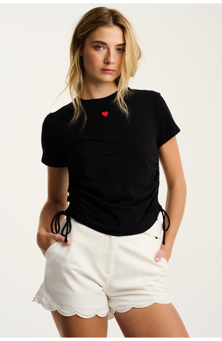 Lisa Todd Tie One On Tee, Main, color, Black