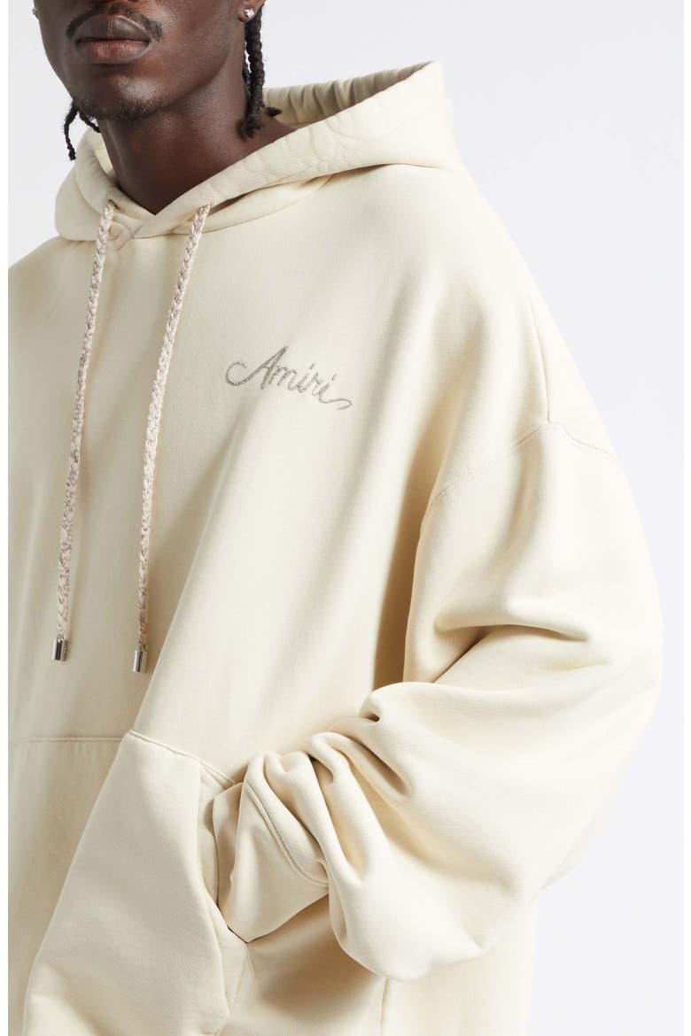 Oversize MA Check Patch Appliqué Hoodie, Alternate, color, ALABASTER