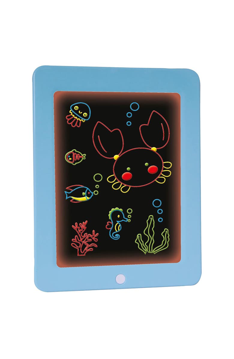 Buddy & Barney Neon Glow Drawing Board Ages 5+, Alternate, color, Multicolored
