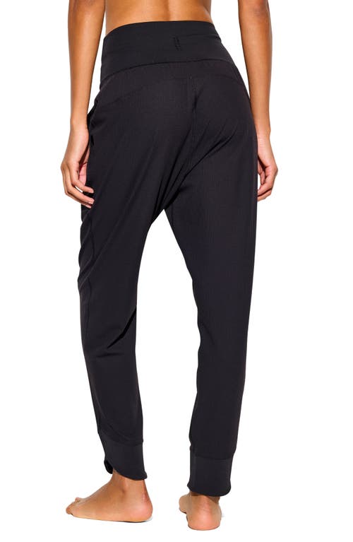 Spiritual Gangster Rowan Rib Pull-on Pants In Black