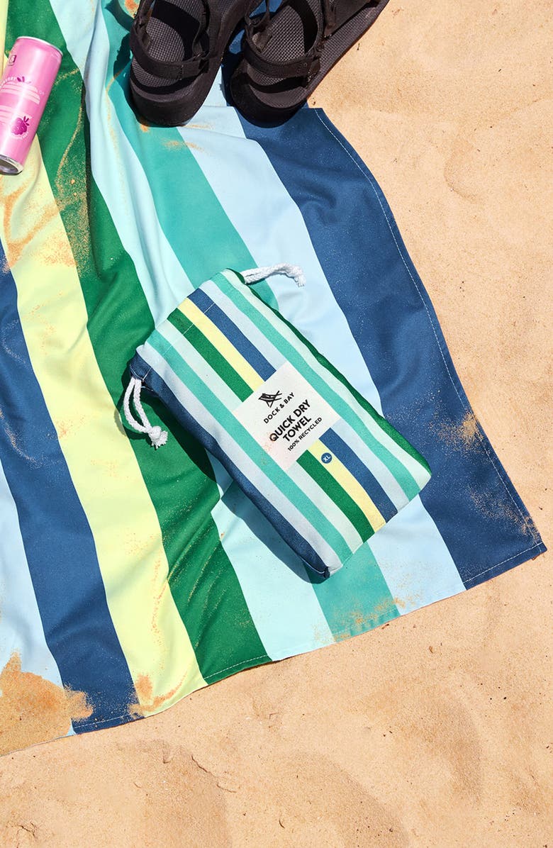 Dock & Bay Quick Dry Beach Towel, Alternate, color, Cool Lagoon