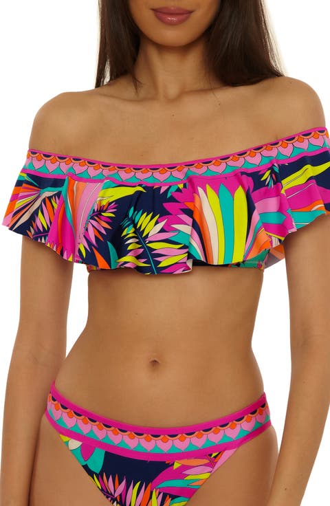 Paralia Ruffle Off the Shoulder Bikini Top