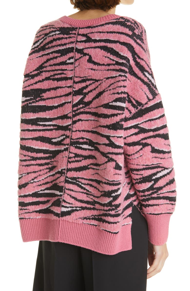 Stella McCartney Animal Jacquard Wool Blend Sweater, Alternate, color,