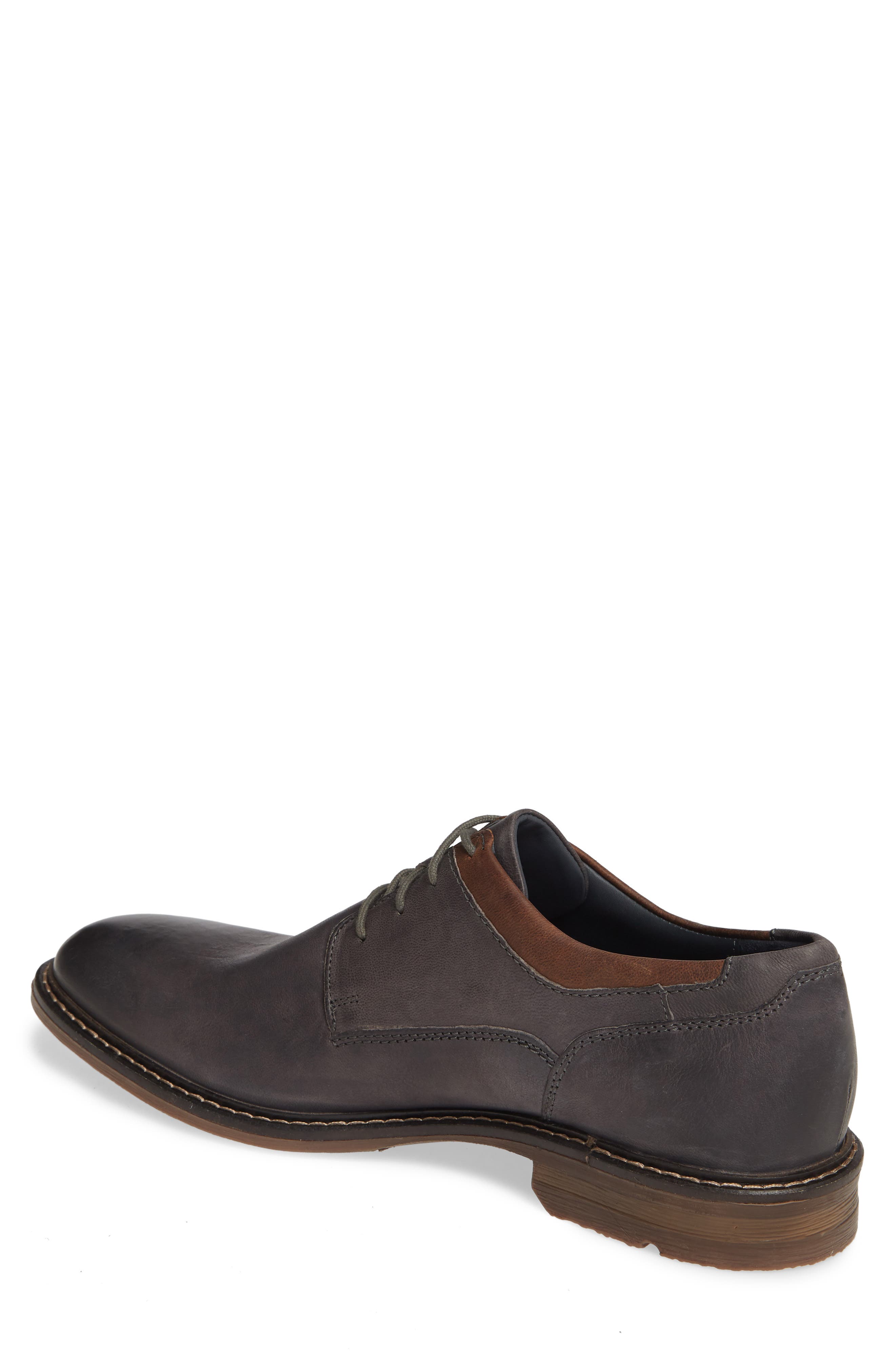Earl Plain Toe Derby, Alternate, color, GRAPHITE LEATHER