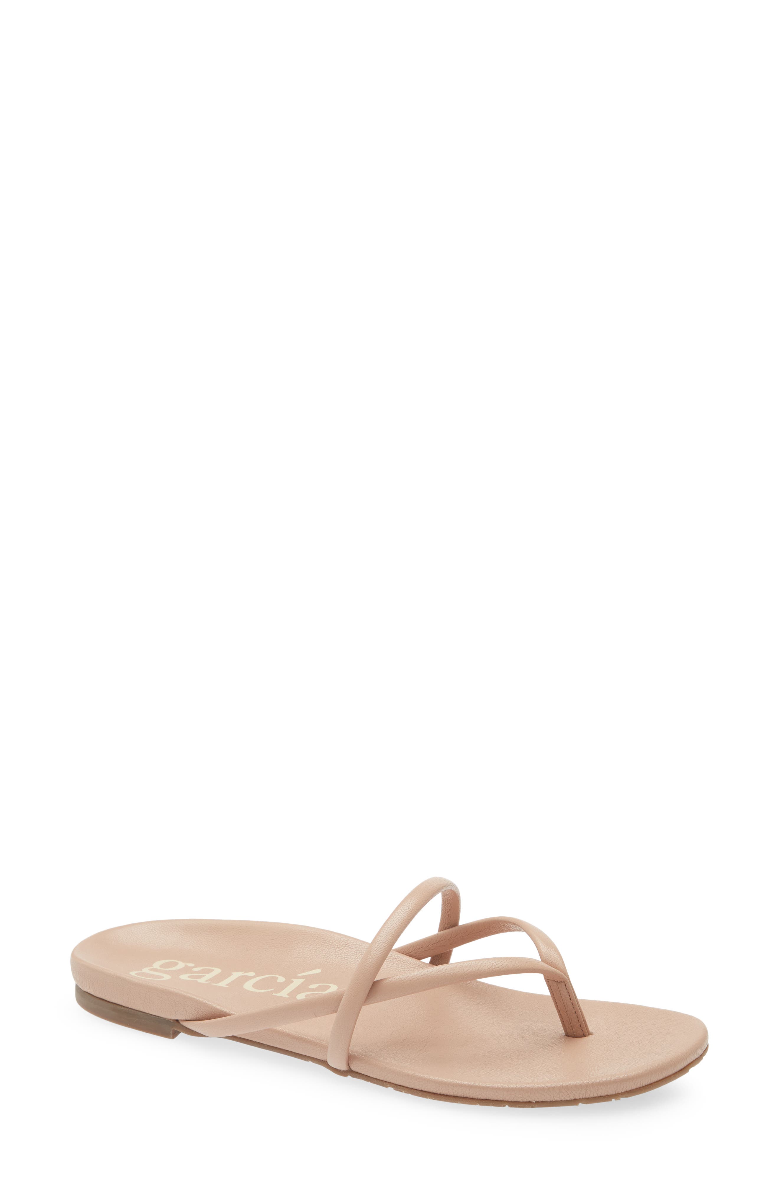 Pedro Garcia Belany Flip Flop, Main, color, Buff Caprine