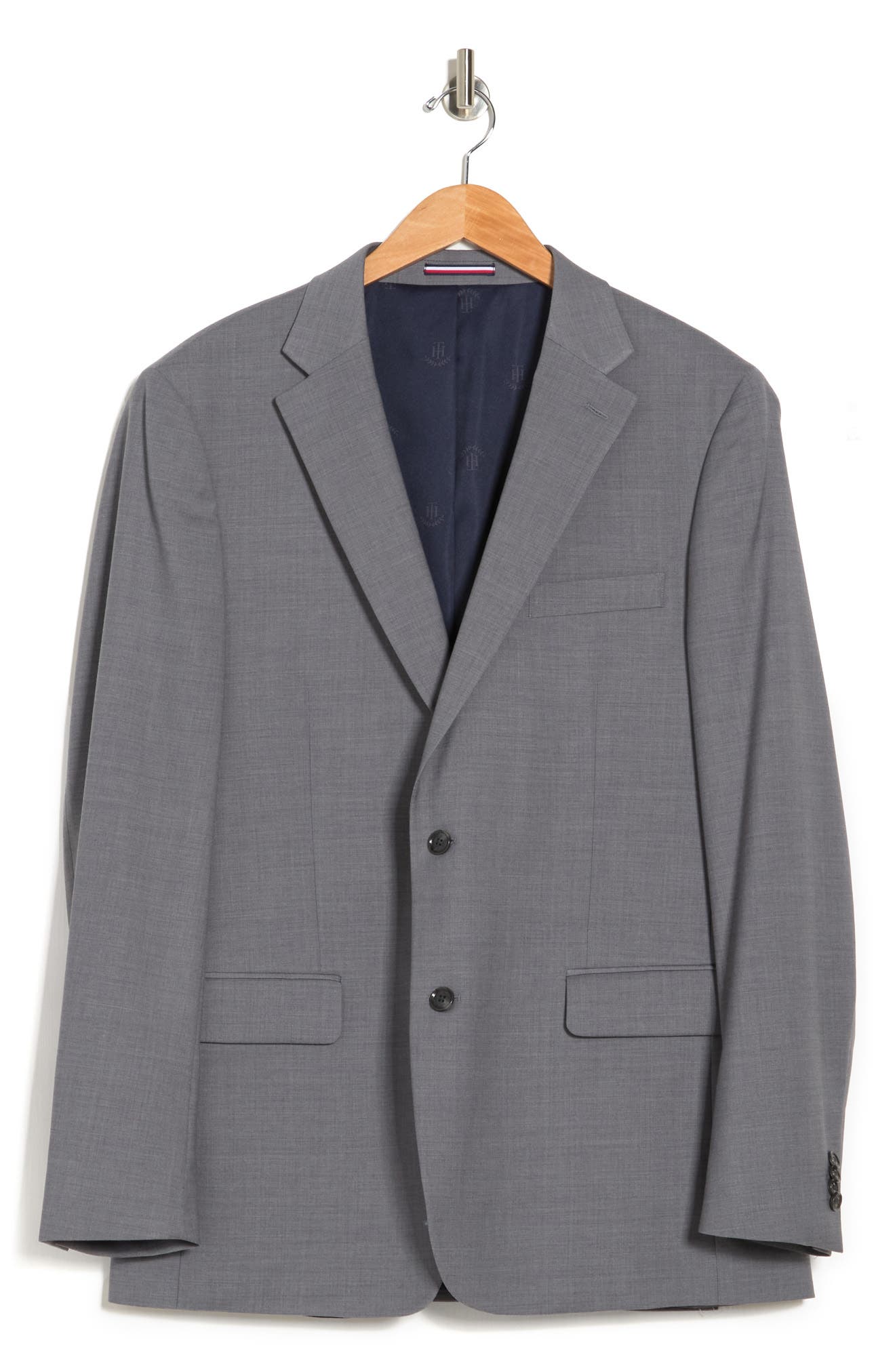 Tommy Sharkskin Two Button Notch Lapel Wool Blend Suit Separates Jacket - image 2