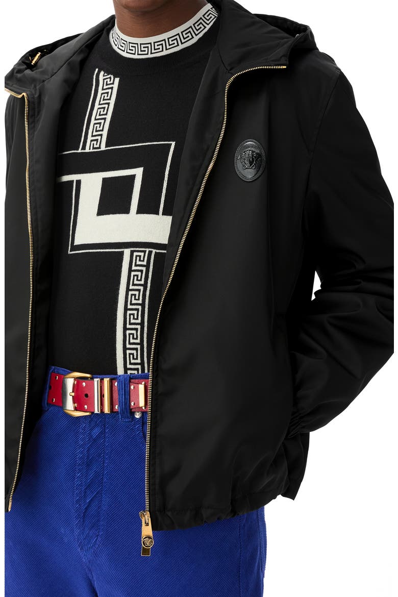 Technical Twill Blouson Jacket, Main, color, BLACK