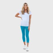 CITY THREADS Women's Soft 100% Cotton Everyday Wear Capri Leggings