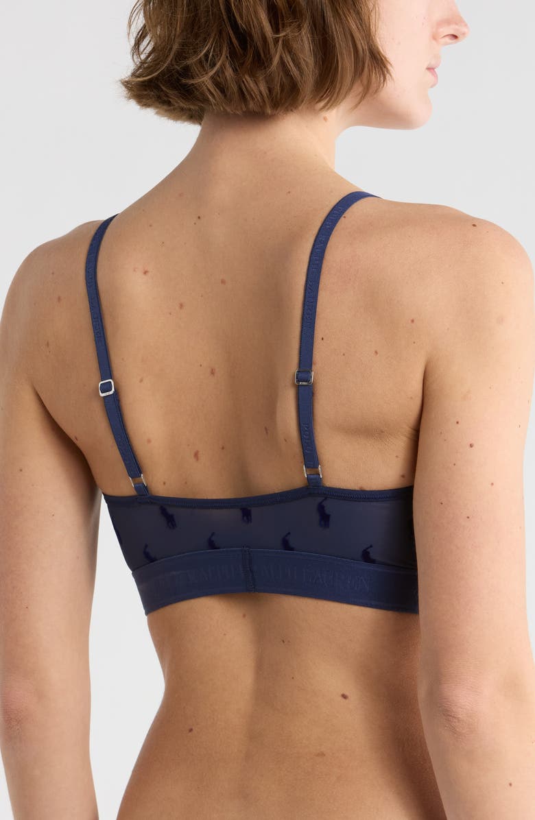 Polo Ralph Lauren Polo Mesh Bralette, Alternate, color, Navy