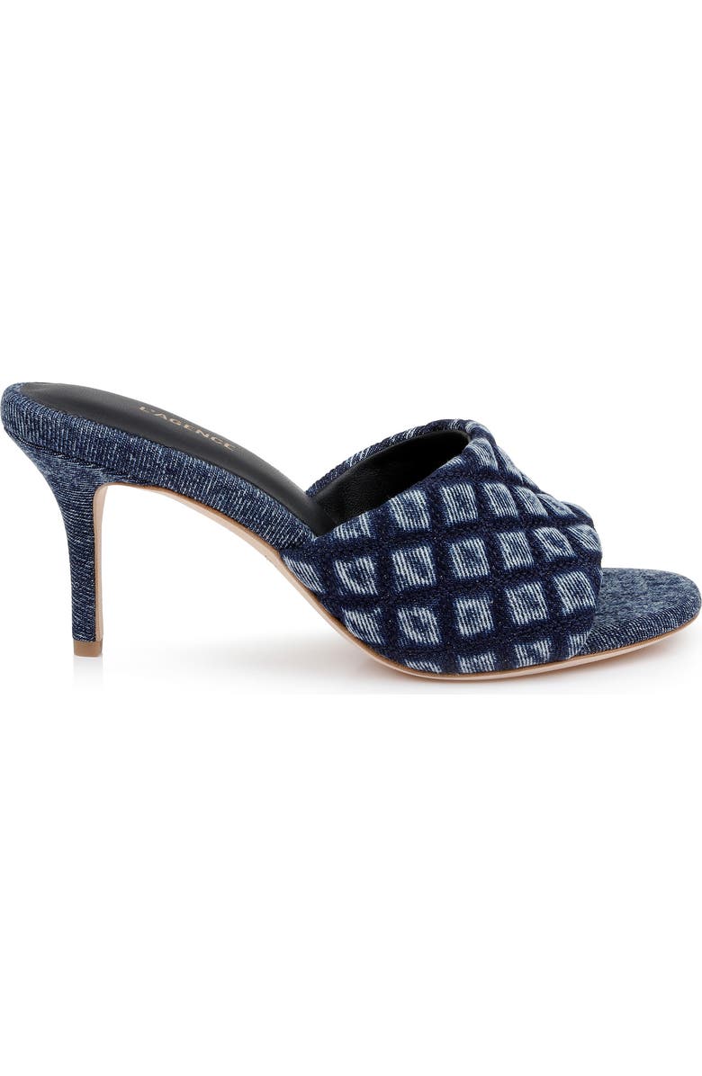 L'AGENCE Denise Slide Sandal, Alternate, color, Dark Denim