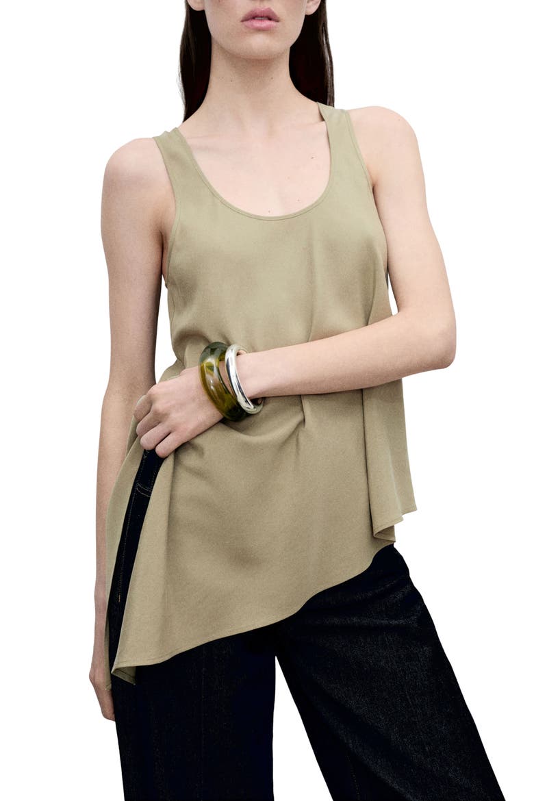 Swade Asymmetric Hem Tank, Main, color, BEIGE - KHAKI