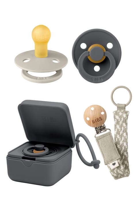 Pacifer, Pacifier Box & Pacifier Clip Set