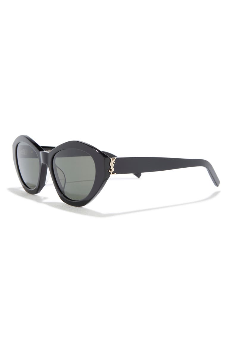 54mm Best Oval Sunglasses, Alternate, color, BLACK BLACK GREY