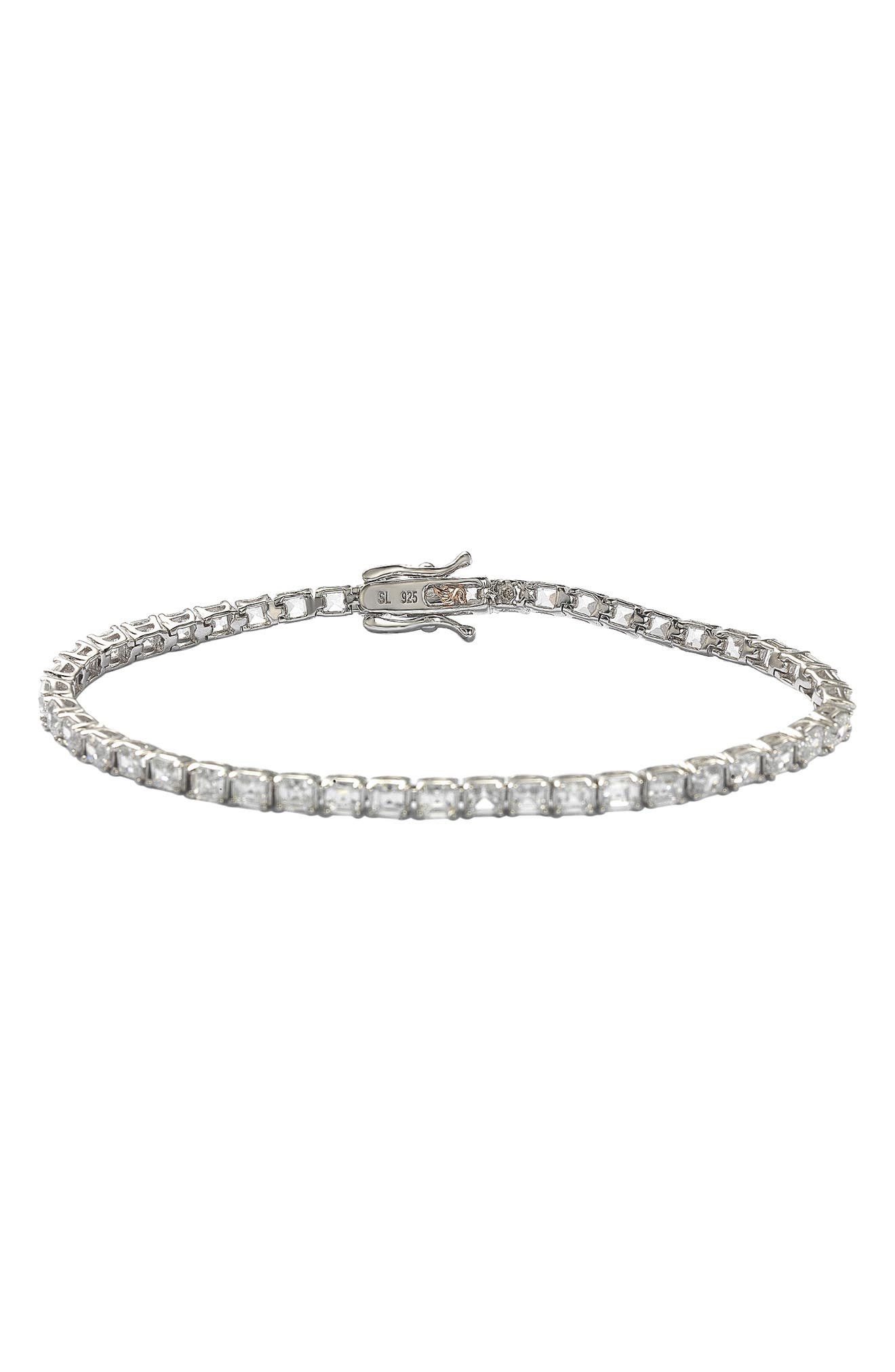 SUZY LEVIAN Sterling Silver CZ Tennis Bracelet
