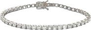 SUZY LEVIAN Sterling Silver CZ Tennis Bracelet