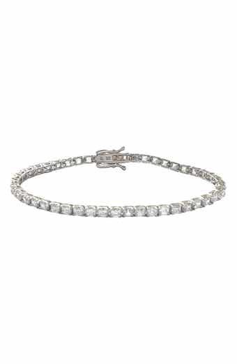 SUZY LEVIAN Sterling Silver CZ Tennis Bracelet