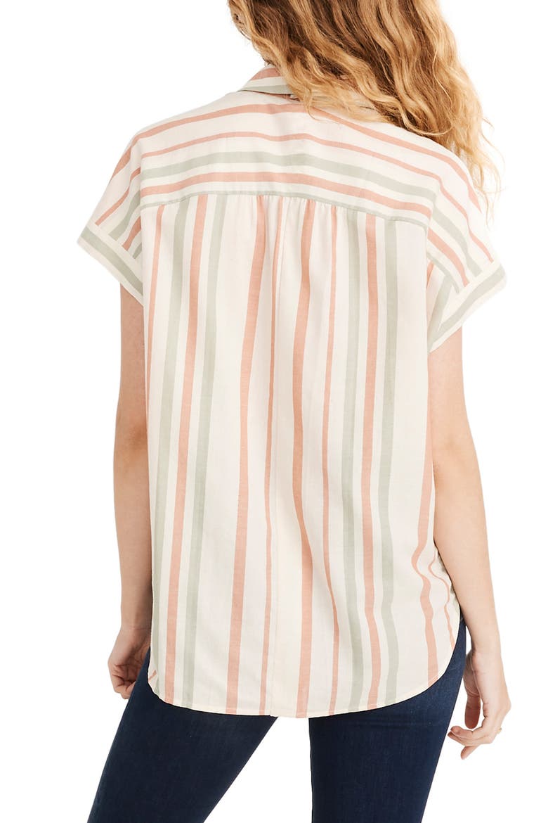 Central Multistripe Shirt, Alternate, color, LUCID PINK
