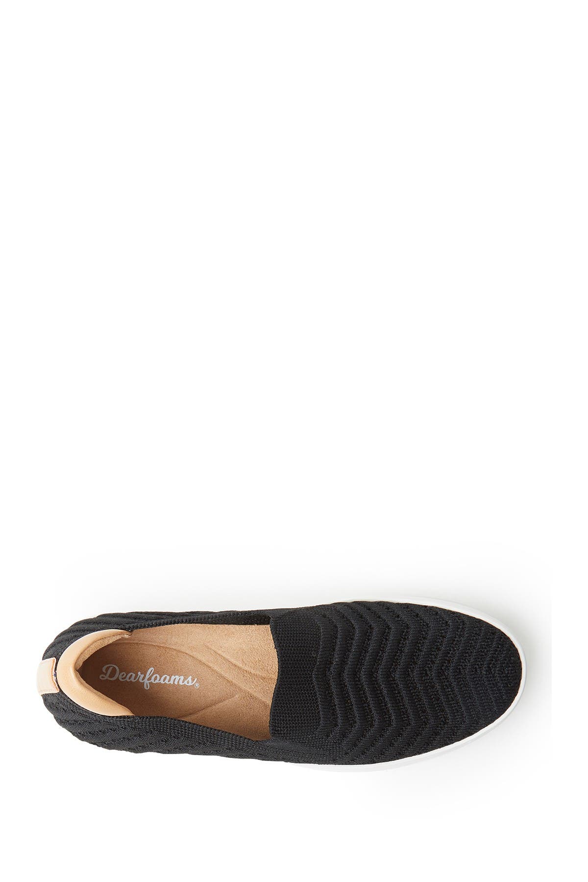 ORIGINAL COMFORT BY DEARFOAMS Sophie Knit Slip-On Sneaker, Alternate, color, Black2