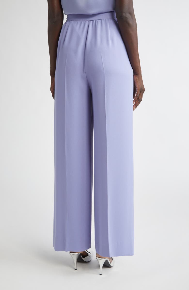 ST. JOHN Satin Back Crepe Wide Leg Pants, Alternate, color, Iris