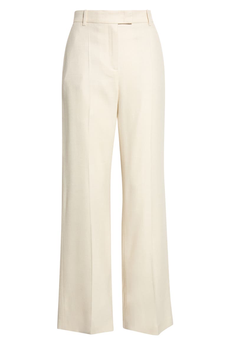 Stretch Wool, Silk & Linen Pants, Alternate, color, 00 IVORY