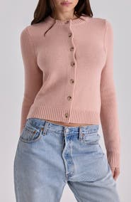 HOUSE OF CB Signature Peach Merino Wool Blend Cardigan