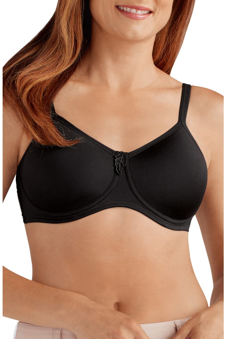 Lara Soft Cup Bra, Main, color, BLACK