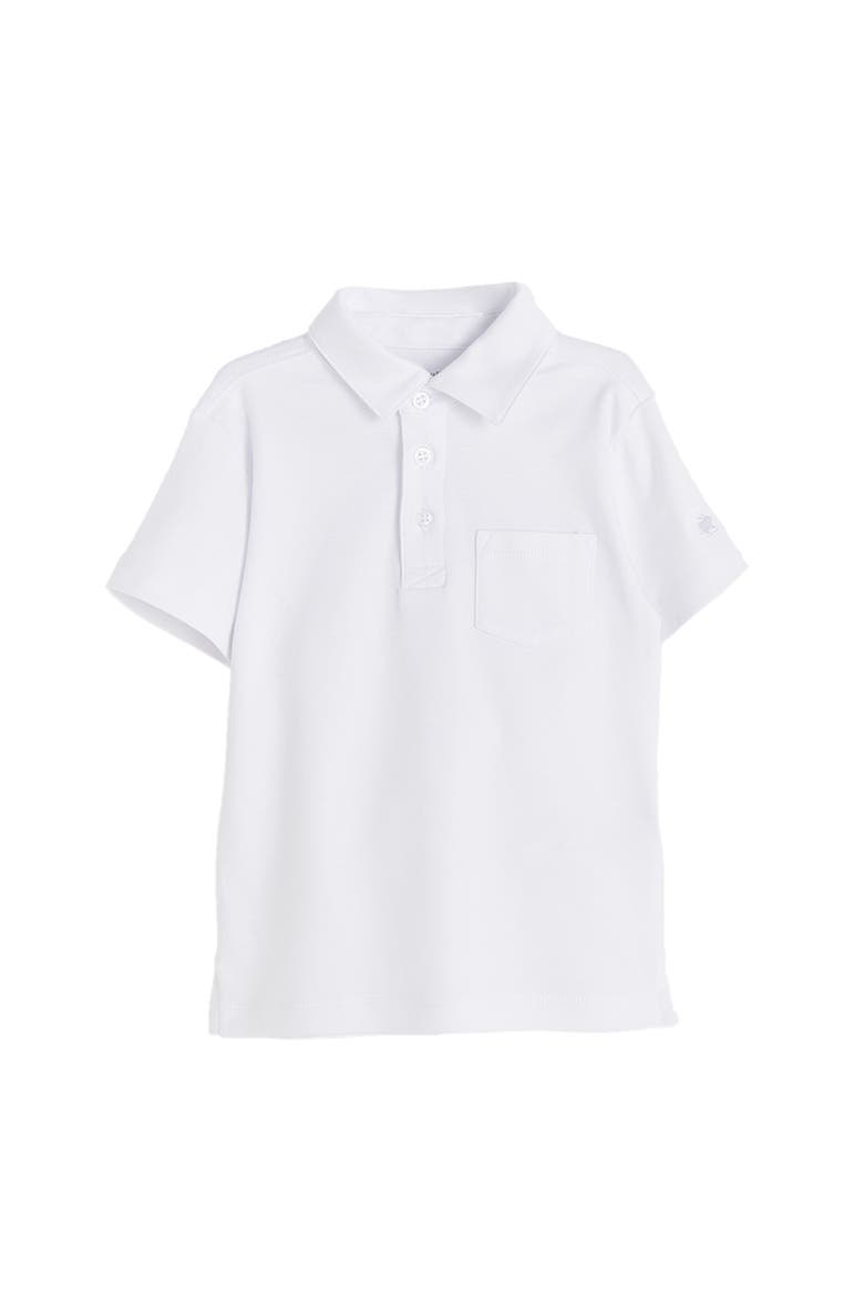 College Polo Shirt for Infant, Main, color, White