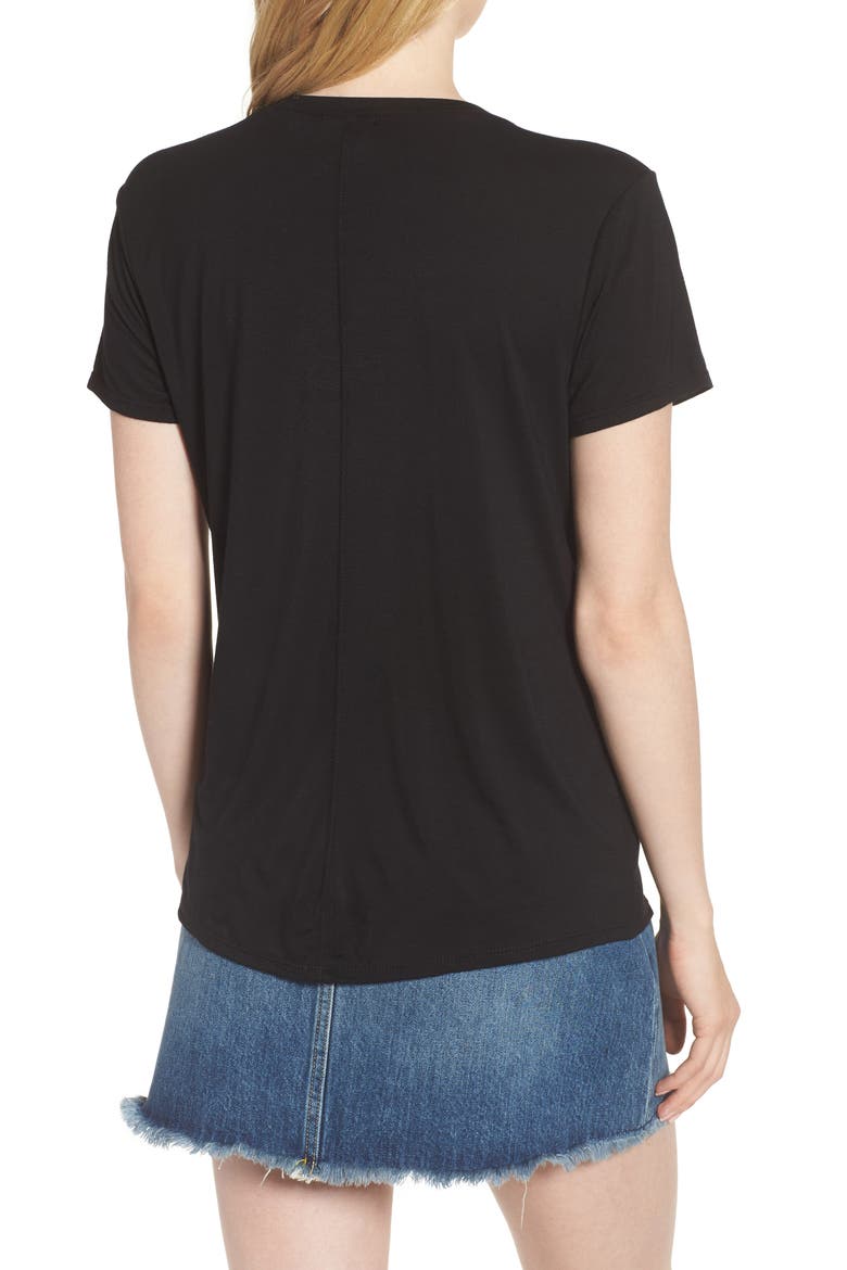 Sloane Scoop Tee, Alternate, color, BLACK