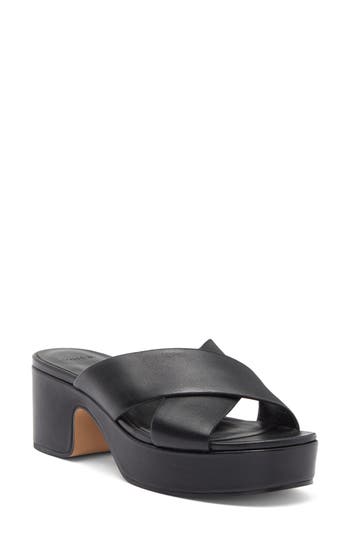 Vince Miller Slide Sandal In Black