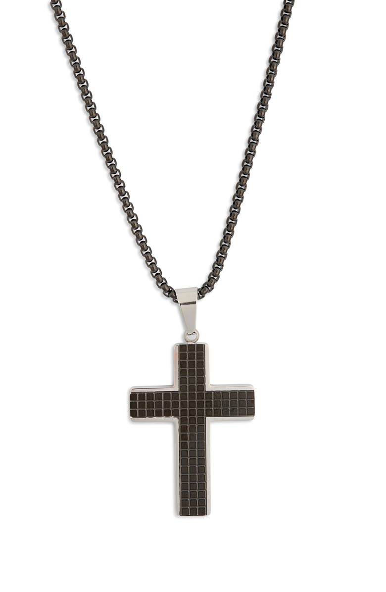 NORDSTROM RACK Cross Pendant Necklace, Alternate, color, 