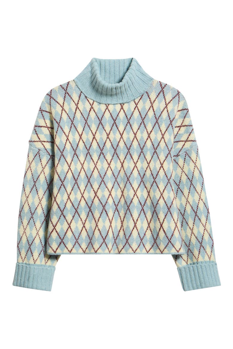 Pattern Turtleneck Sweater, Alternate, color, PATTERNED