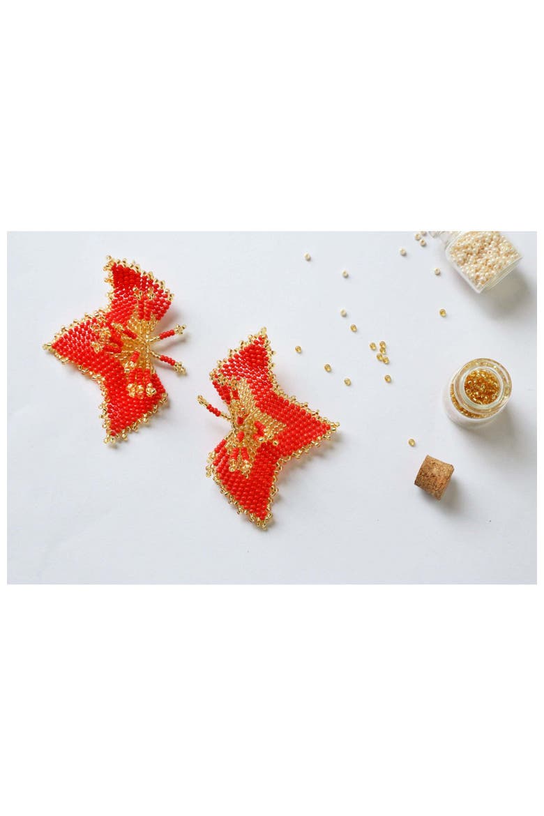 Floral Earrings, Alternate, color, Multi
