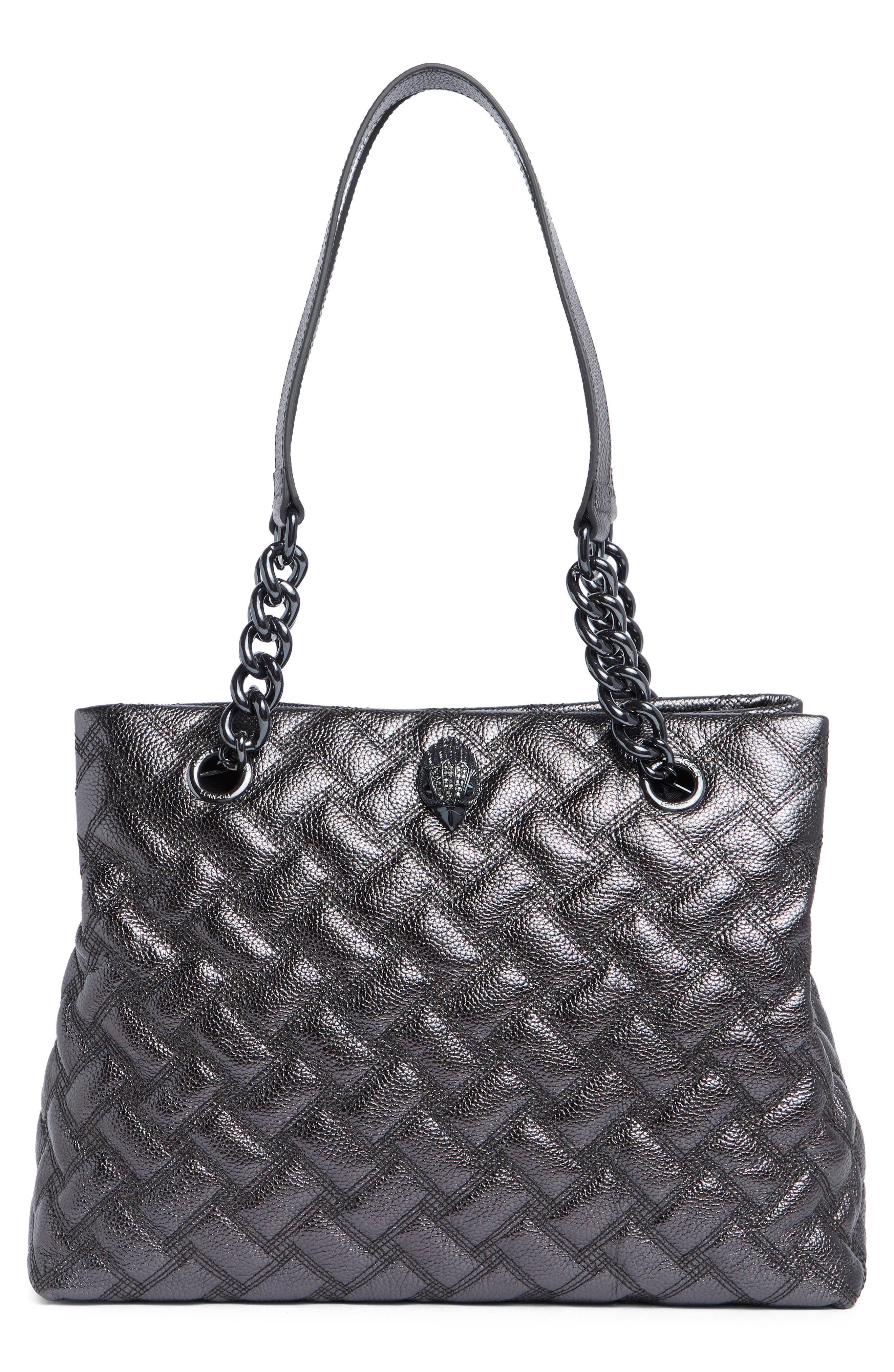 Kurt Geiger London Kensington Drench Quilted Leather Tote, Main, color, 
