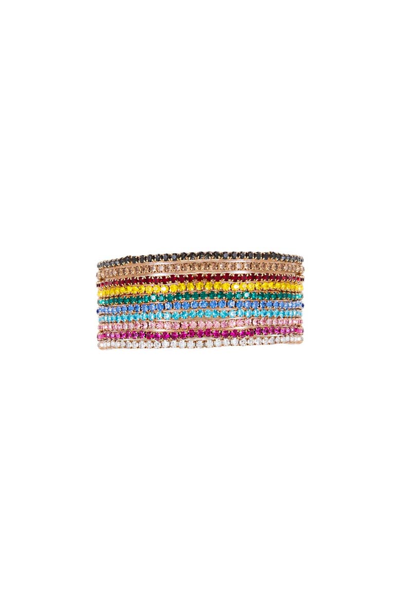 Rainbow Tennis Bracelet Combo Set, Main, color, Multi-Color