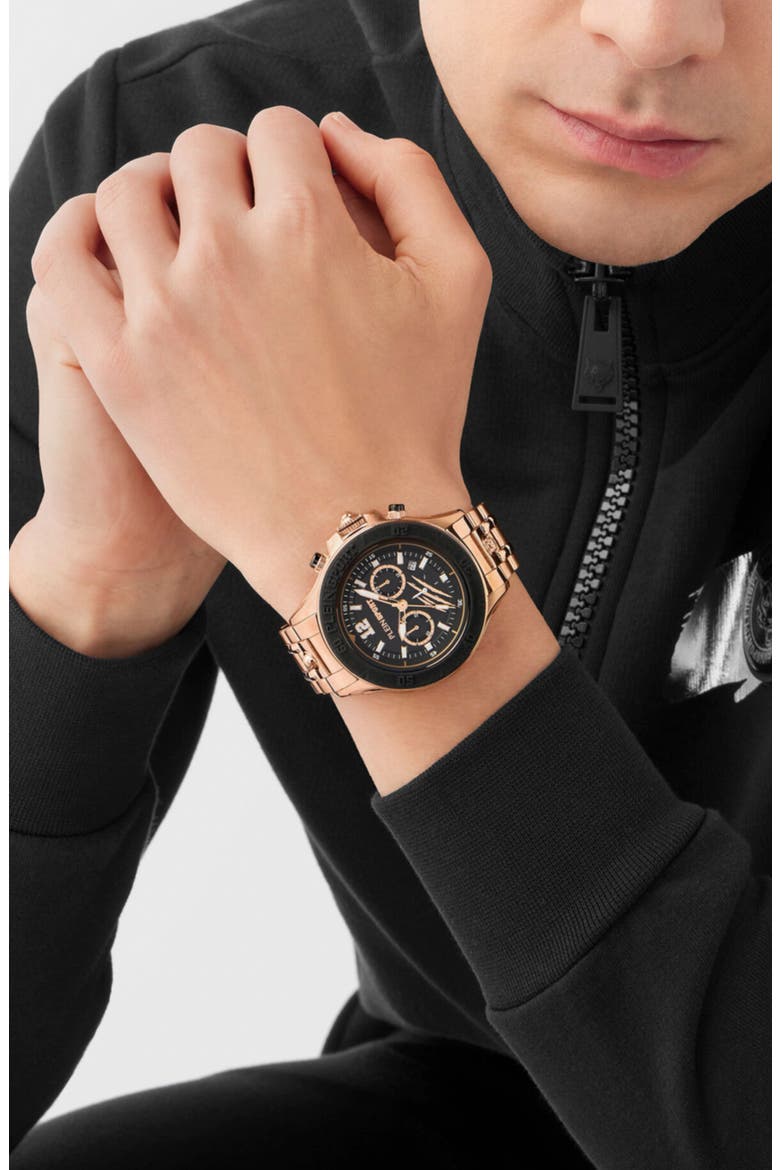 Warrior Tech Quartz Bracelet Watch, 47.5mm, Alternate, color, ROSE GOLD