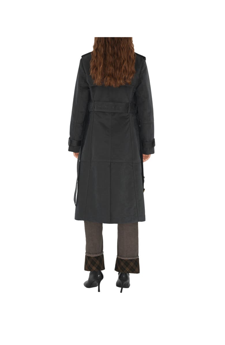 Burberry Long Cotton Nylon Trench Coat, Alternate, color, 