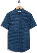 Original Penguin Geo Print Short Sleeve Poplin Shirt