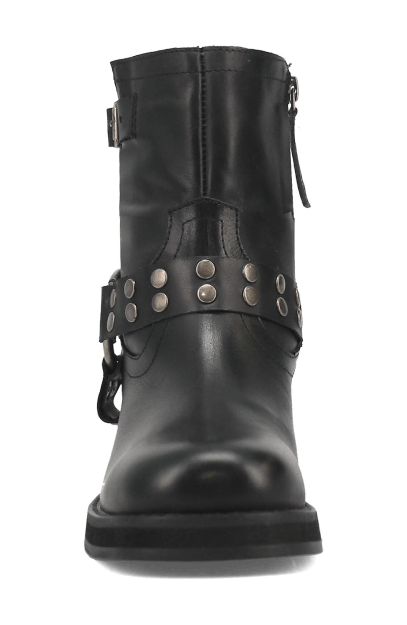 Dingo Anarchy Leather Bootie, Alternate, color, Black