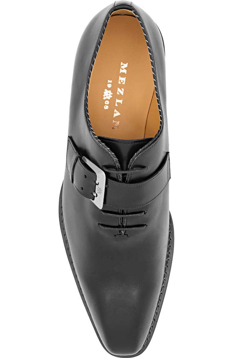 Mezlan Machado Buckle Strap Wholecut Shoe, Alternate, color, Black