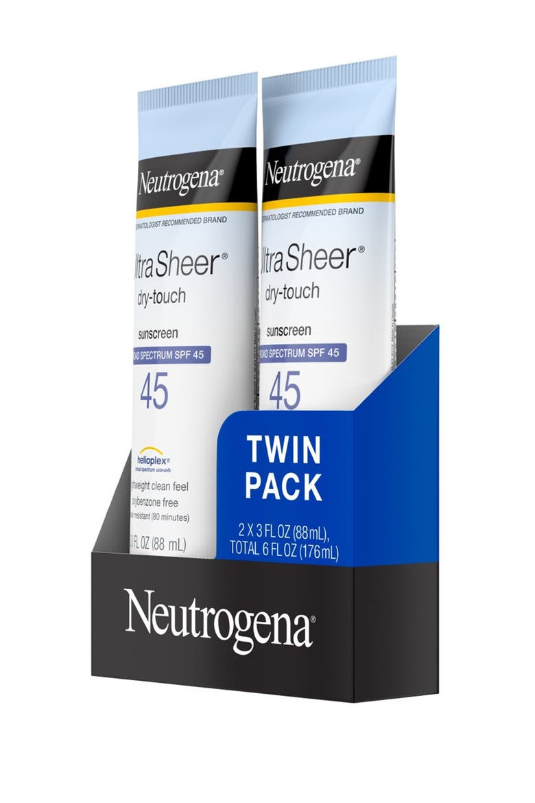 Ultra Sheer Dry-Touch SPF 45 Sunscreen - Set of 2, Alternate, color, NO COLOR